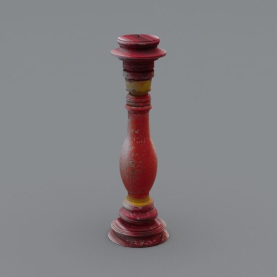 Vintage-Modern Candleholder 3D model