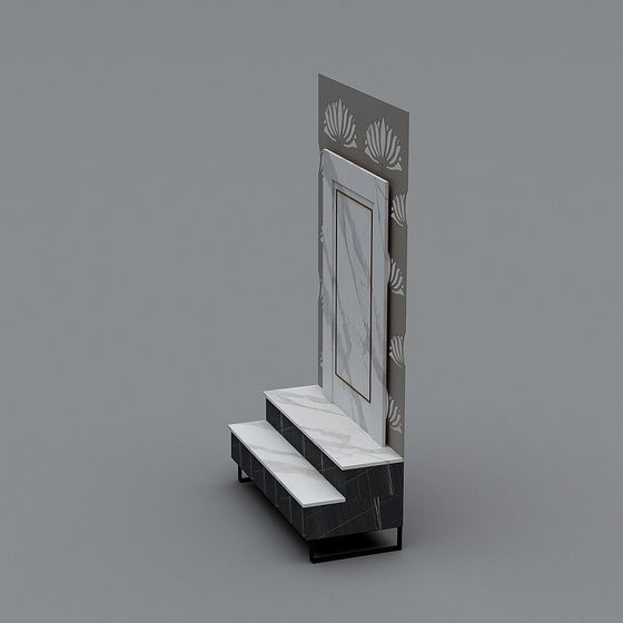 Urban Gate Low-Poly 3D model