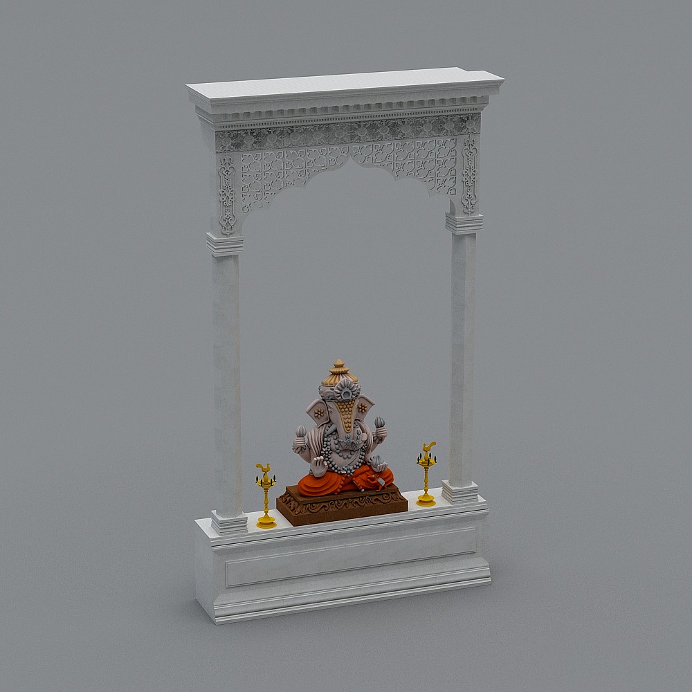 Temple+Room+ pooja puja jali joshi