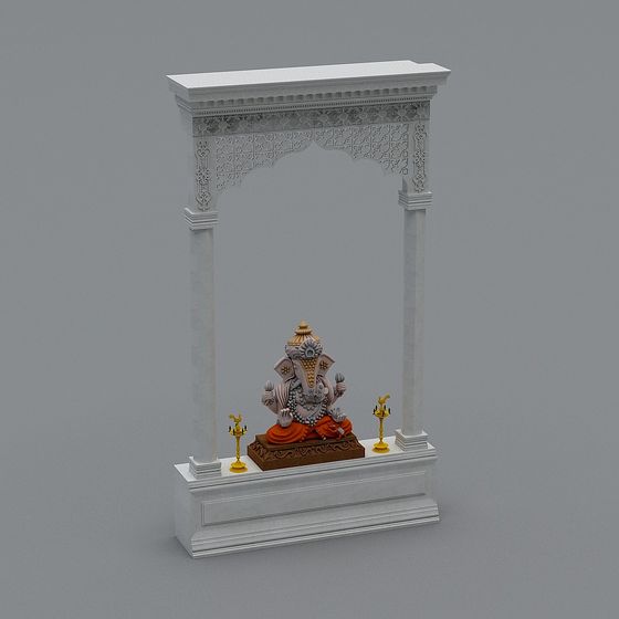 Indian Temple Gateway 3D model