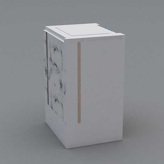 Elegant Marble Side Table 3D model