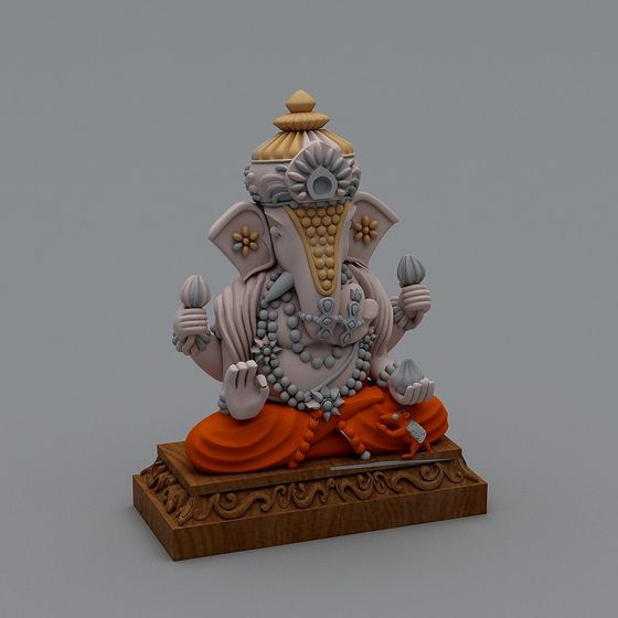 Stunning Ganesha 3D Model for Artistic Projects