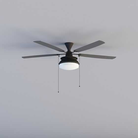 Elegant Minimalist Ceiling Fan 3D model