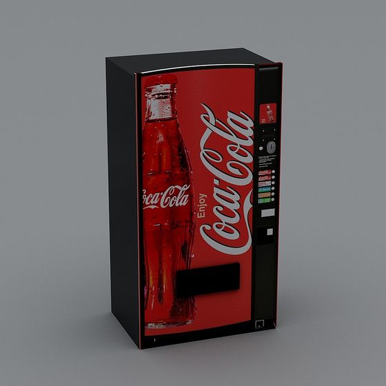 Retro Coca-Cola Vending Machine 3D model