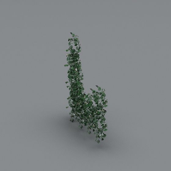 Vibrant Low-Poly Ivy 3D Model