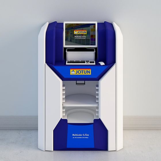 Jotun Color Kiosk 3D model for Creative Projects