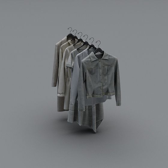 Stylish Future-Inspired Clothing 3D Model