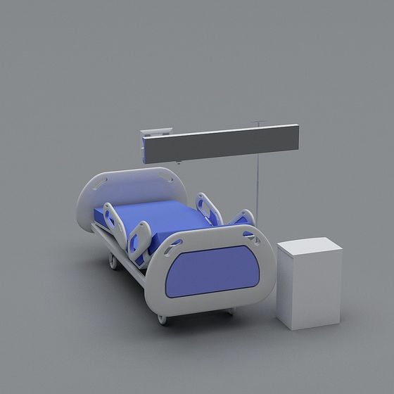 Modern Hospital Bed 3D model for Medical Environments