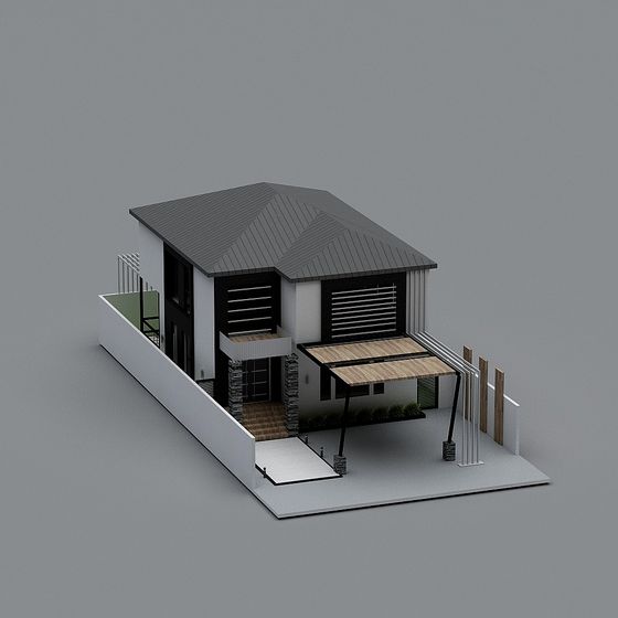 Urban Oasis Modern Residential 3D model