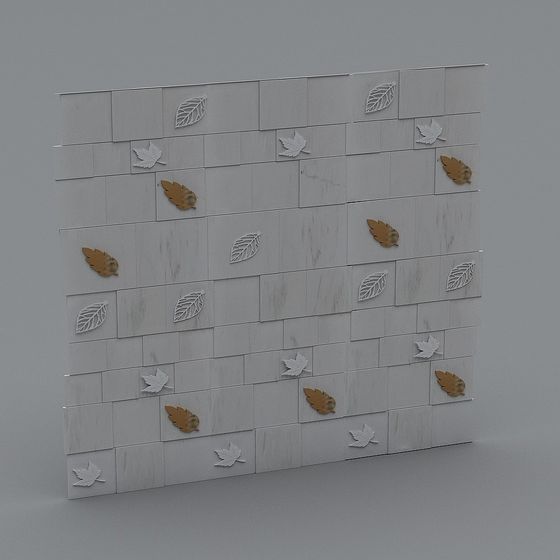 Autumn Leaf Wall 3D model