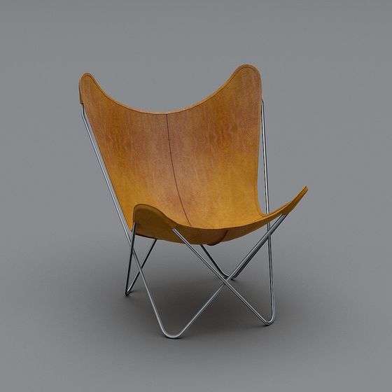 Stylish Butterfly Chair 3D model for Modern Design