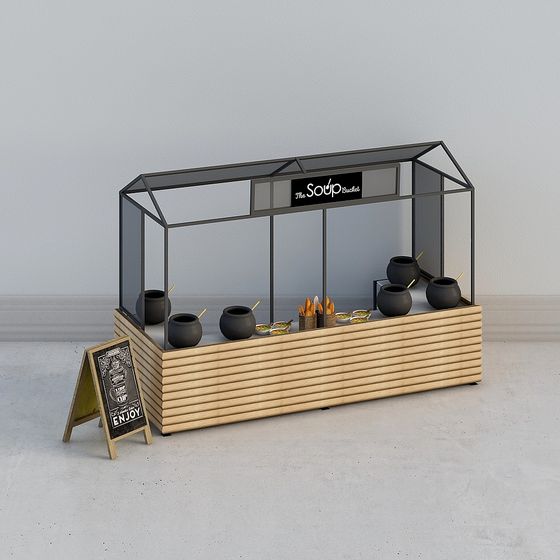 Soup Bucket 3D Model for Vibrant Street Food Design