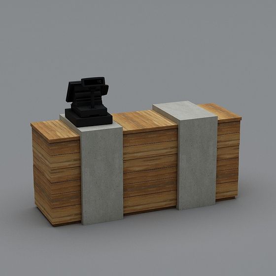 Urban Checkout Counter 3D model