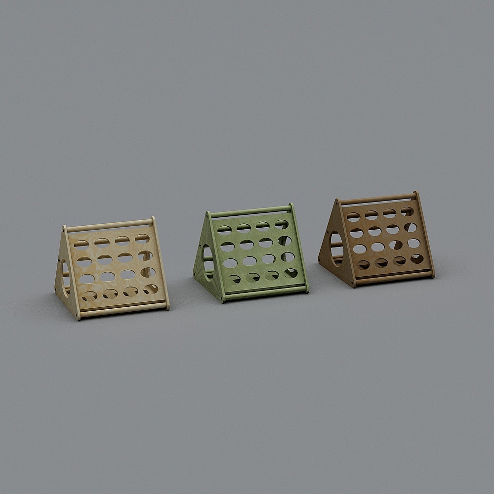 Elegant 3D Game Board Rack Model