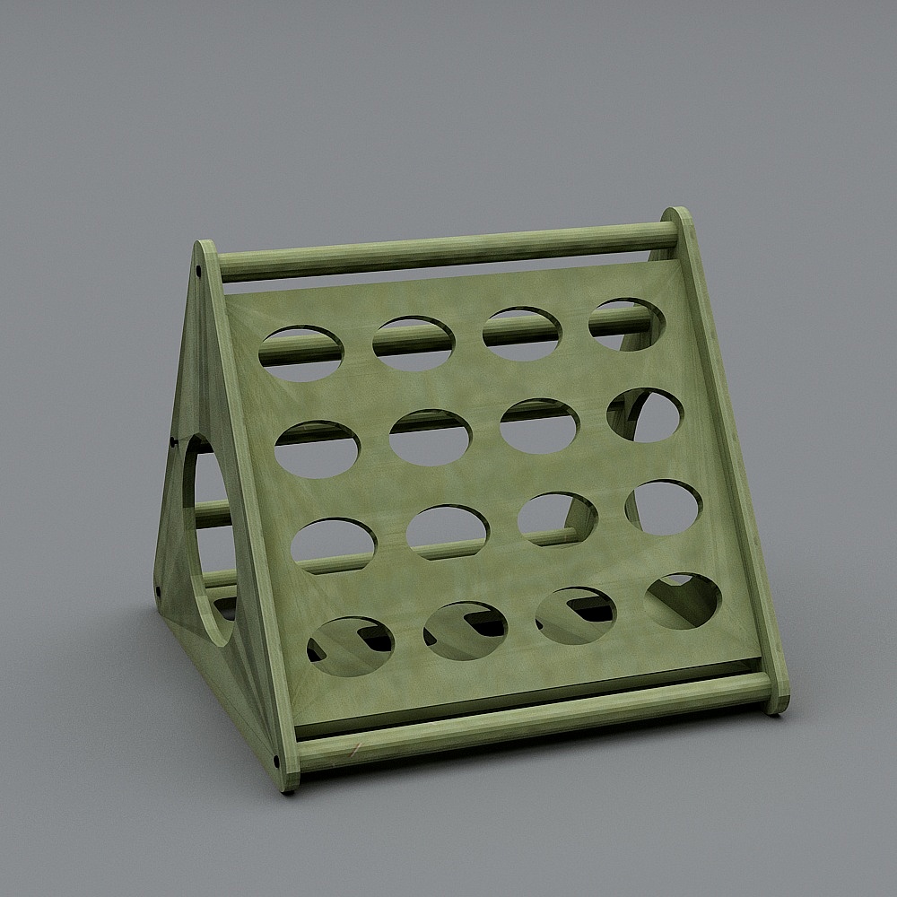 Low Poly Elegant Bookshelf 3D model