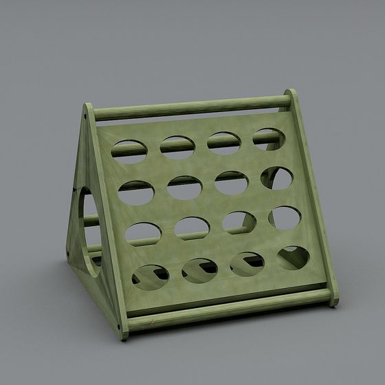 Low Poly Elegant Bookshelf 3D model