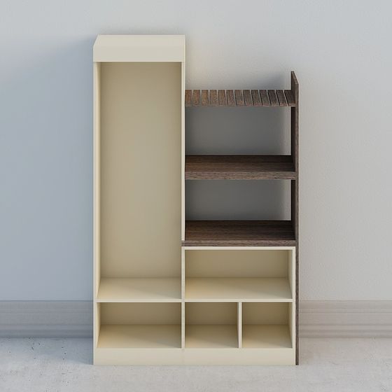 Modern Minimalist Bookshelf 3D model
