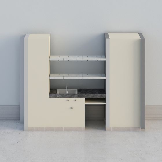 Modern Urban Kitchen 3D model