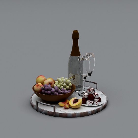 Elegant Party Scene 3D Model