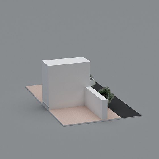 Modern Minimalist Architectural 3D model