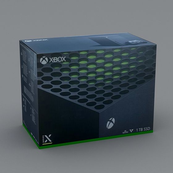 Xbox Series X Packaging Box 3D model