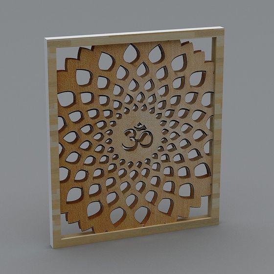 Om Wall Art 3D model for Creative Projects