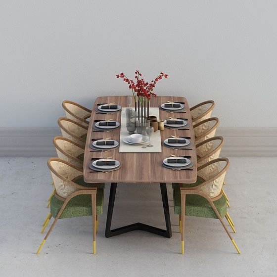 Modern Dining Table 3D model