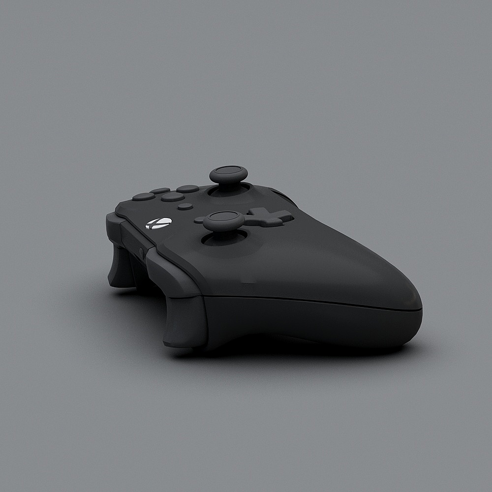 Low Polygon Game Controller 3D Model