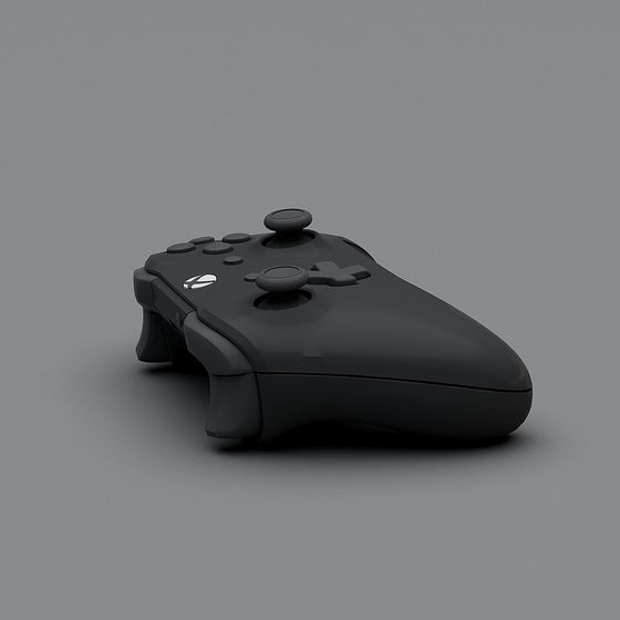 Low Polygon Game Controller 3D Model