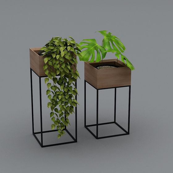 Urban Oasis Plant Stand 3D model