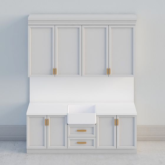 Urban Kitchen Cabinet 3D model