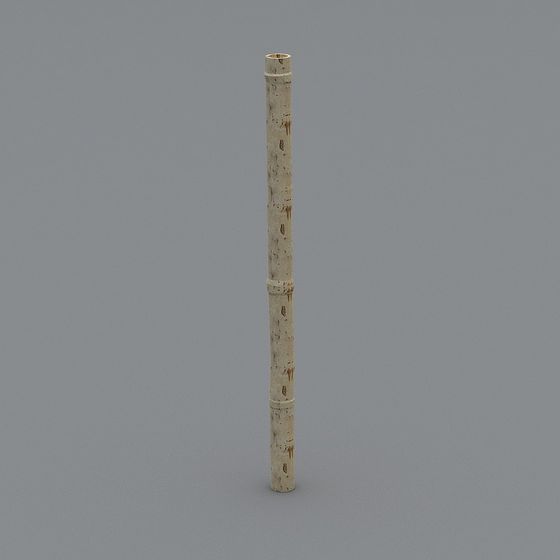 Realistic Bamboo Pole 3D Model