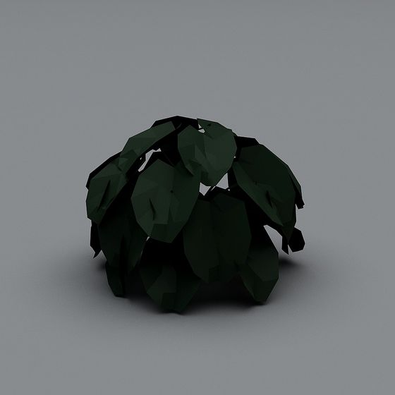 Origami Bear Low-Poly 3D Model