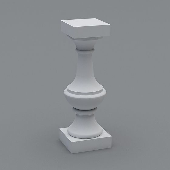 Geometric Art Column 3D model