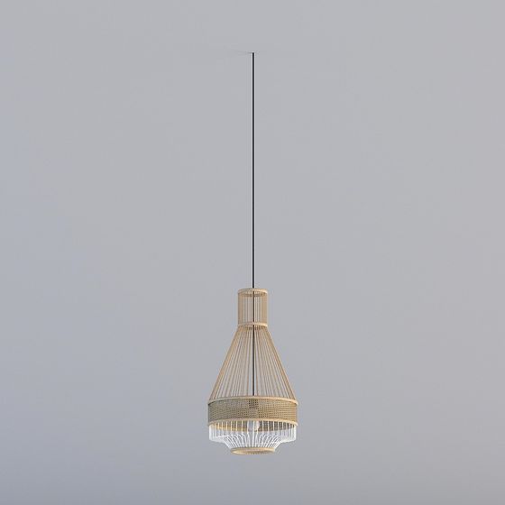 Unique Low-Poly Chandelier 3D model