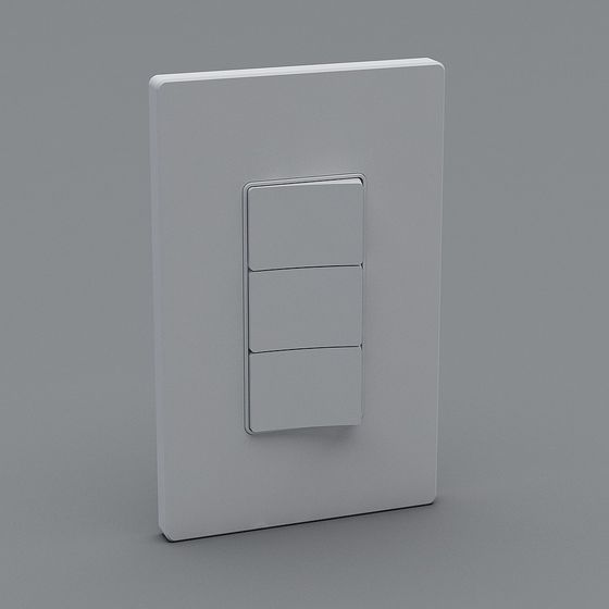 Minimalist Switch Panel 3D model Design