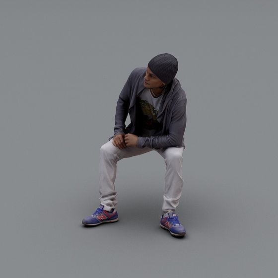 Stylish Urban Character 3D model for Creative Projects