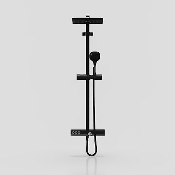 Sleek Shower Head 3D Model for Modern Bathrooms
