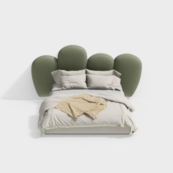 Cozy Retreat 3D model Headboard