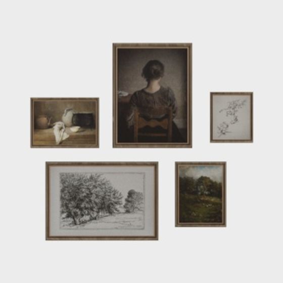 Combinación de pintura decorativa americana