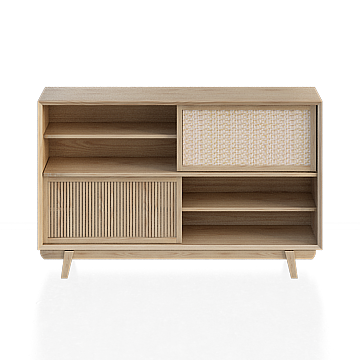 Charming Low-Polygon TV Cabinet – Wood Texture Model