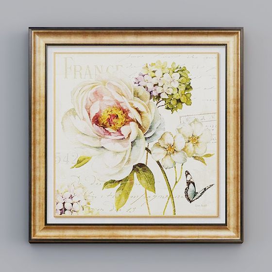 Cuadro de pintura alianza europeo-americano-rococó marco cuadrado