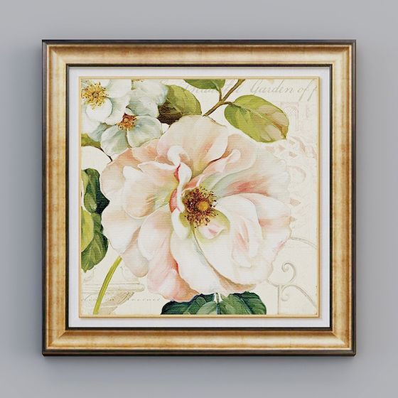 Dreamy Floral Low-Poly 3D model for Artistic Projects