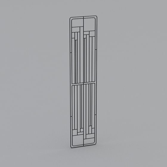Art Deco Screen 3D model for Creative Projects