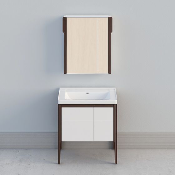 Stylish Bathroom Cabinet 3D model for Modern Spaces