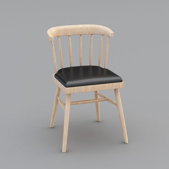 Elegant Low-Poly Chair 3D Model