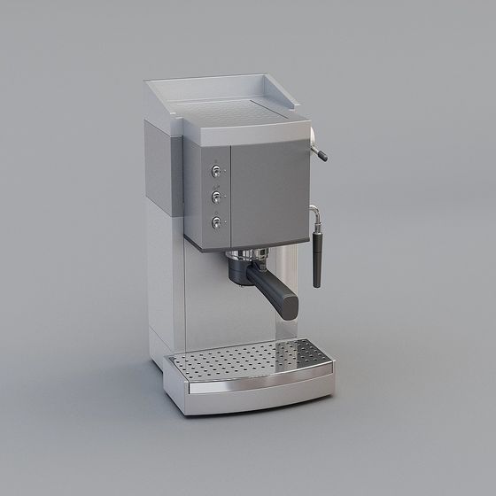 Elegant 3D Coffee Machine Model for Modern Spaces
