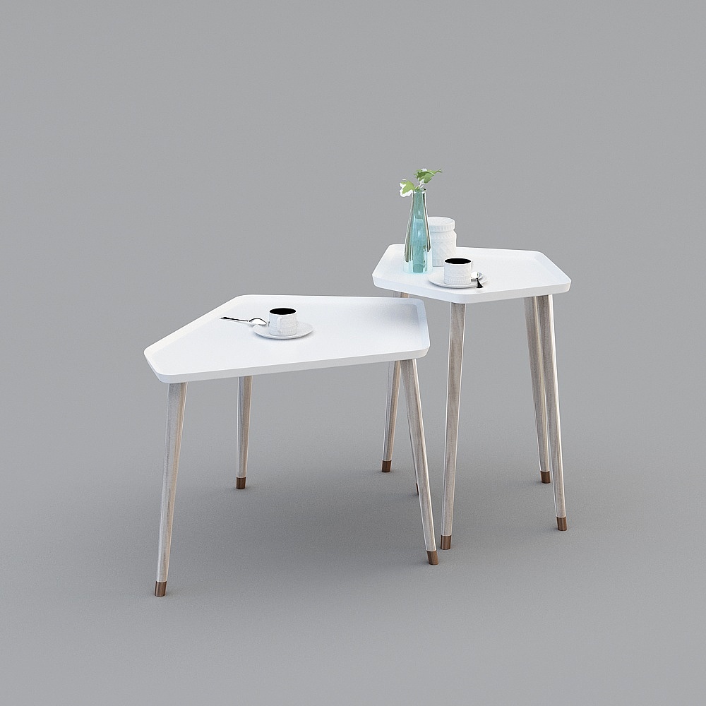 Nestling Tables 3D model for Modern Interiors