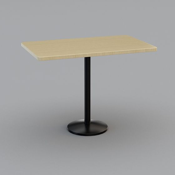Modern Minimalist 3D Dining Table Model