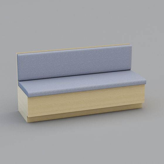 City Bench 3D model - Modern Minimalist Design